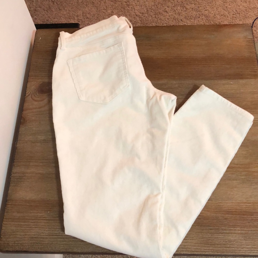 NWOT White rockstar corduroy jeans